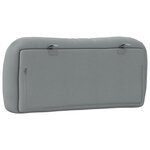 vidaXL Coussin de tête de lit Hvar gris clair 90 cm tissu