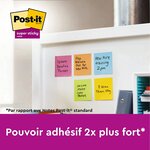 Pack 12 Bloc-note adhésif Super Sticky Notes  48 x 48 mm Ultra POST-IT