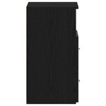 vidaXL Table de nuit 2 Pièces Chêne noir 50 x 32 x 60cm Bois d'ingénierie