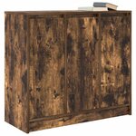 vidaXL Buffet chêne fumé 85x34x76 cm bois d'ingénierie