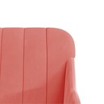 vidaXL Fauteuil Rose 63x76x80 cm Velours