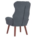vidaXL fauteuil Gris foncé 69 x 74 x 93 cm Velours