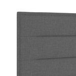 vidaXL Tête de Lit LED Design Lignes Gris Foncé 100 cm Tissu