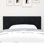 Tête de lit LED vidaXL avec design à blocs en diamant noir 90 cm tissu