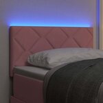 vidaXL Tête de Lit LED avec des lumières à LED Rose 80 cm Velours