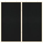 vidaXL Tableau noir Noir 100 x 1.4 x 100 cm Bois massif en pin