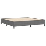 vidaXL Lit à lattes Gris clair 200 x 200 cm Tissu en velours côtelé