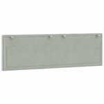vidaXL Coussin de tête de lit Hanko gris clair 152 cm velours