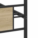 vidaXL Cadre de lit sans matelas chêne sonoma 75x190 cm