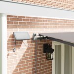 vidaXL Auvent Rétractable Gris clair 600 ×300 cm tissu
