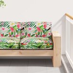 vidaXL Coussin de palette pour siège Jungle tropical 80x80x12 cm en tissu Oxford