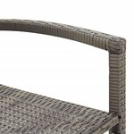 vidaXL Ensemble de bar de jardin 7 Pièces gris bois massif acacia rotin