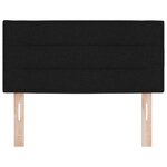 Tête de lit design Lines noire 100 cm en tissu