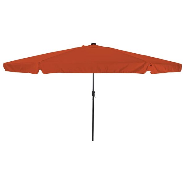 vidaXL Parasol de jardin 395 x 395 x 245 cm Polyester Rond Terre cuite