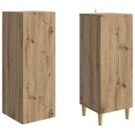 vidaXL Ensemble de Meubles 2 Pièces 33 x 34 5 x 90 cm Bois d'ingénierie
