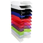 Corbeille À Courrier Ecotray Ecoblack - Noir - X 10 - Exacompta