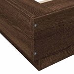 vidaXL Cadre de lit sans matelas chêne marron 100x200 cm