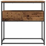 vidaXL Table console avec tiroir Bois Ancien 75 x 40 x 75 cm