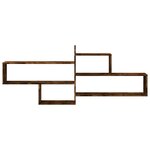 vidaXL Étagère murale chêne fumé 167 5x18x68 cm bois d'ingénierie