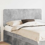 vidaXL Tête de lit Gris béton 140 cm Bois d'ingénierie