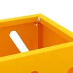 vidaXL Support de parapluie moutarde 28x12x41 cm en acier