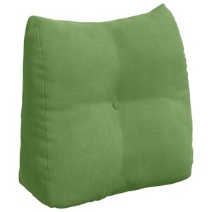 vidaXL Coussin de Dos Vert clair 45 x 24 x 50 cm Velours