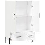 vidaXL Buffet haut blanc 69 5x31x115 cm bois d'ingénierie