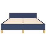 vidaXL Cadre de lit sans matelas bleu 120x200 cm tissu