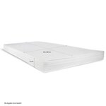 Lit enfant avec matelas 90 x 200 cm lit de jeu maisonnette lit en bois blanc