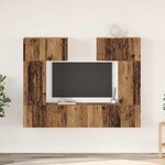 vidaXL Ensemble meuble TV 6 Pièces Bois ancien 80 x 30 x 30 cm