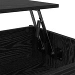 vidaXL Table basse Chêne noir 80 x 50.5 x 41.5 cm Bois d'ingénierie