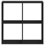 vidaXL Bibliothèque noir 68 5x32x68 5 cm bois d'ingénierie