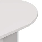 vidaXL Table console avec stockage Blanc brillant 100 x 39 5 x 75 cm