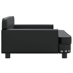 vidaXL Canapé pour enfants noir 90x53x30 cm similicuir