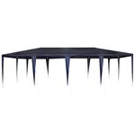 vidaXL Tente de fête Bleu  Blanc 800 x 400 x 266 cm Polyester  Acier