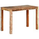 vidaXL Table de salle à manger 110x55x76cm Bois massif de récupération