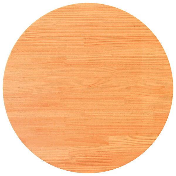 vidaXL Dessus de table rond cire marron Ø90x2 5 cm bois de pin massif