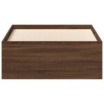 vidaXL Cadre de lit sans matelas chêne marron 75x190 cm