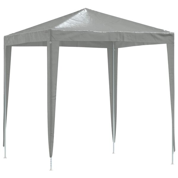 vidaXL Tente de fête 200 x 200 x 240 cm Gris clair PE et acier
