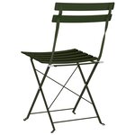 Chaises de jardin pliantes vidaXL 2 Pièces Vert foncé Acier