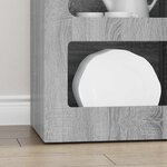 vidaXL Buffet Gris Sonoma 40 x 35 x 100 5 cm Bois d'ingénierie