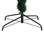 vidaXL Sapin de Noël artificiel avec support vert 210 cm fibre optique