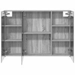 vidaXL Armoire Miroir de Salle de Bain Gris Sonoma 100 x 14 5 x 70 cm