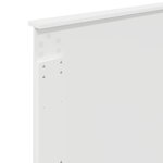vidaXL Tête de lit avec tête de lit Blanc 100 cm Bois d'ingénierie