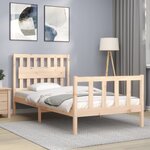 vidaXL Cadre de lit sans matelas 100x200 cm bois massif de pin