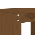 vidaXL Tabourets lot de 2 marron miel 40x36x75 cm bois massif de pin