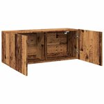 vidaXL Meuble TV mural vieux bois 100x30x41 cm