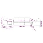 vidaXL Ensemble de canapés 3 Pièces marron velours