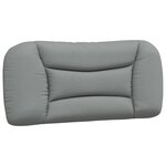 vidaXL Cadre de lit avec LED sans matelas gris clair 90x200 cm tissu