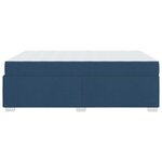 vidaXL Cadre de lit Bleu 160 x 200 cm tissu